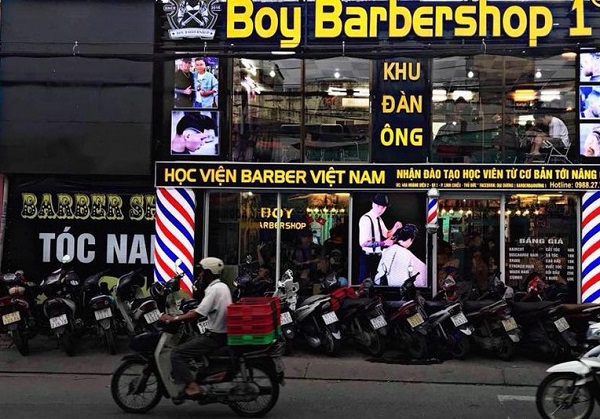 Cách thiết kế tiệm tóc nhỏ đẹp.