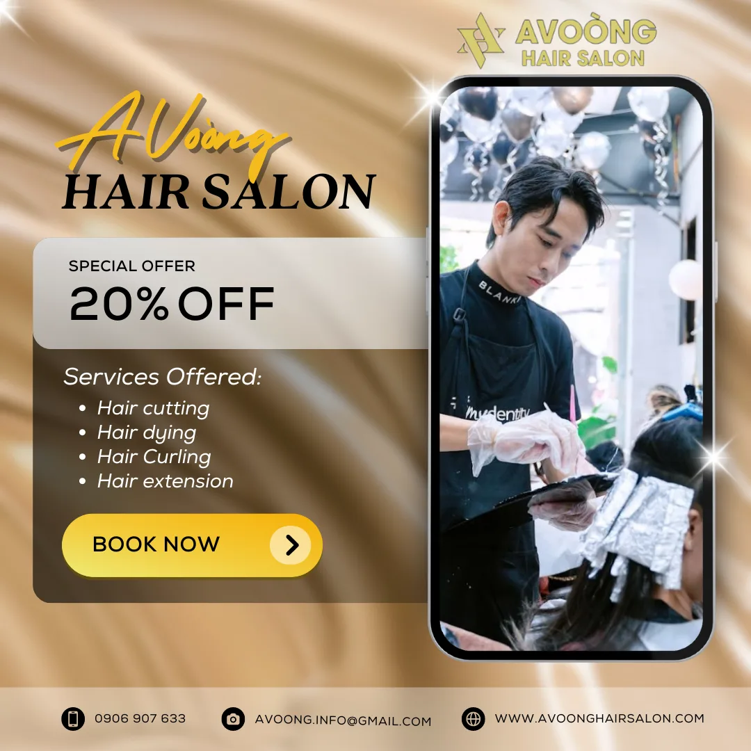 Hair Salon Avoòng - Một trong những salon uy tín hàng đầu tại TP.HCM