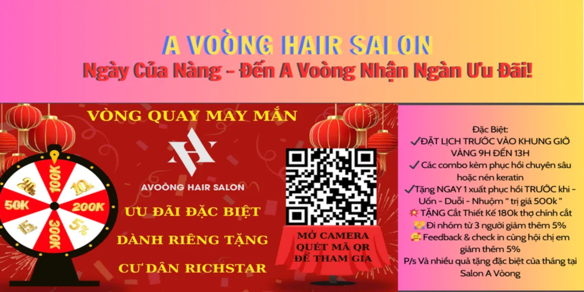 Tôn Vinh Phụ Nữ Việt Nam 20/10 – Ưu Đãi Đặc Biệt Tại Hair Salon A Vòong