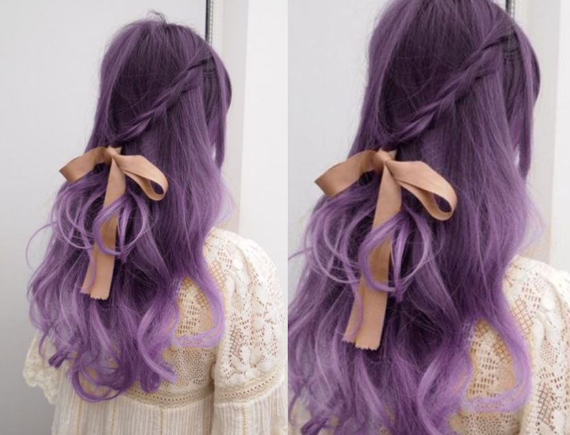 Tím lavender ánh bạc