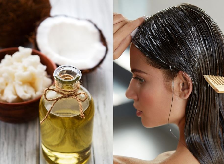 Ủ tóc bằng dầu dừa