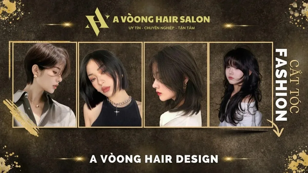 Bộ mẫu tóc ngắn nữ trên trang dịch vụ A Vòong