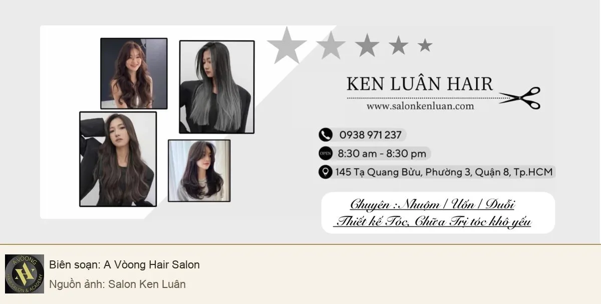 Bộ sưu tập kiểu tóc và nhận diện Salon Ken Luân
