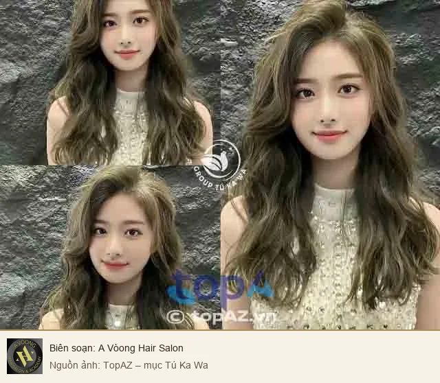 Ảnh mẫu tóc trong mục giới thiệu Salon Tú Ka Wa