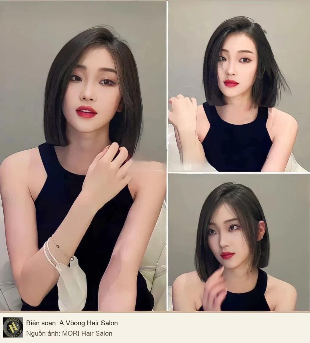 Mẫu tóc ngắn được MORI Hair Salon giới thiệu trên website