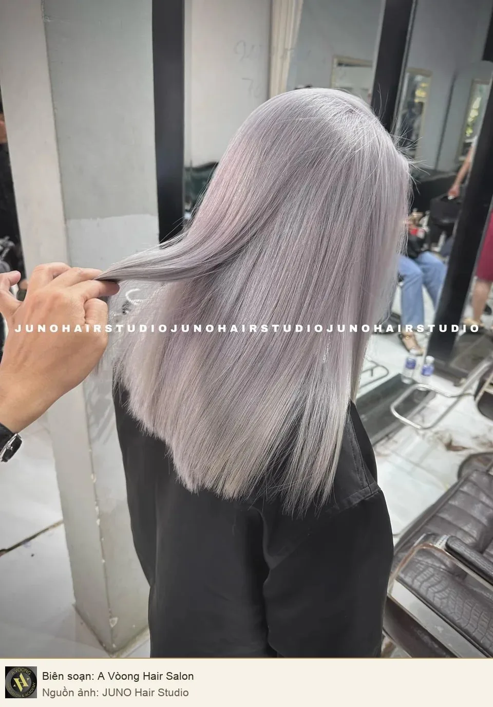 Mẫu tóc dài sáng màu được JUNO Hair Studio giới thiệu