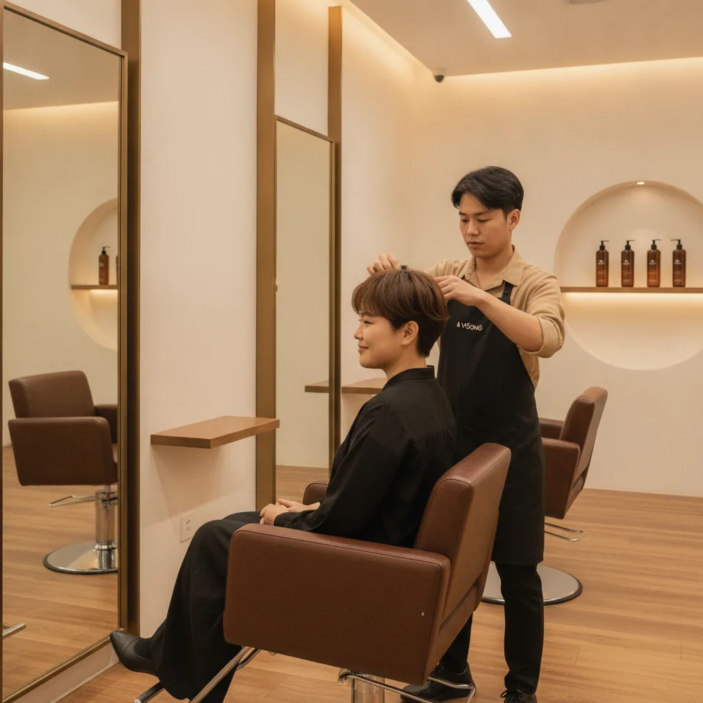 Cách Chọn Kiểu Tóc Tém Đẹp Dành Cho Gương Mặt Tròn Tại A Vòong Hair Salon