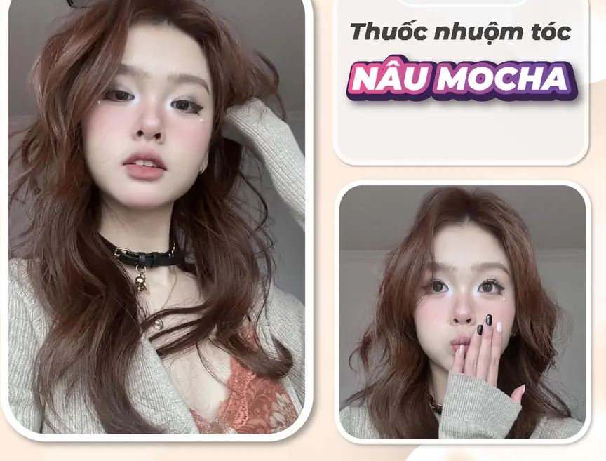 Màu tóc nâu mocha