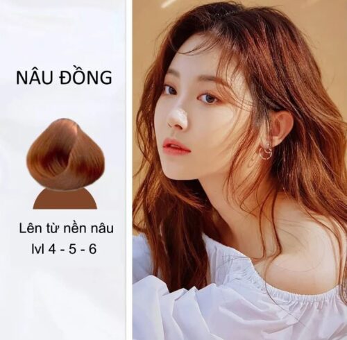 tóc màu nâu đồng