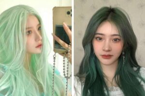 tóc xanh rêu khói