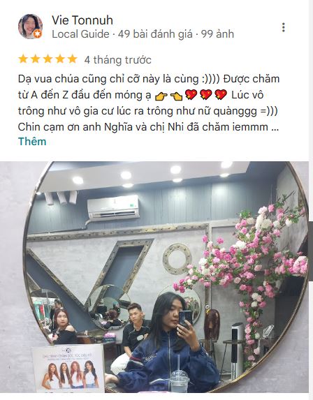 sản phẩm a voòng hair salon uy tín