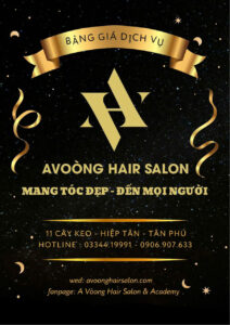 bảng giá avoong hair salon