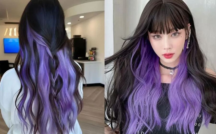 Đen ánh tím hoặc đen ánh xanh
